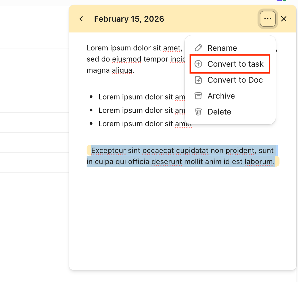 ClickUp Notepad for better note-taking