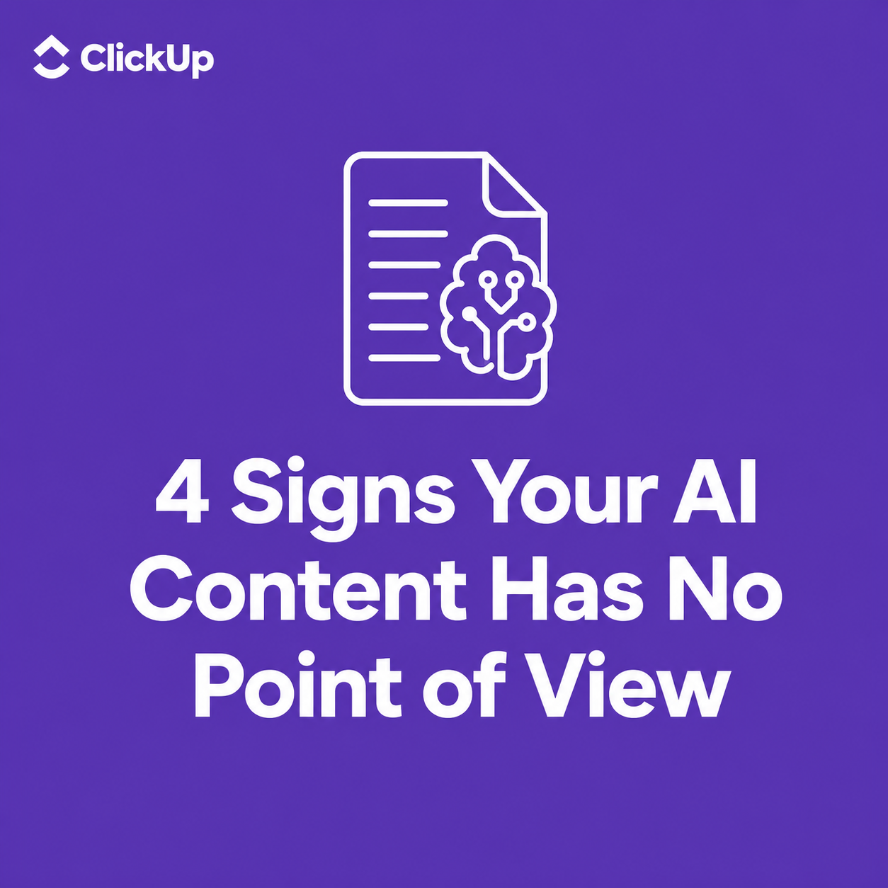 4 signs your AI content has no point of view