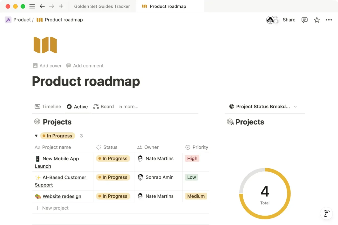 Notion workspace showing project notes, team documentation, decisions, and shared knowledge