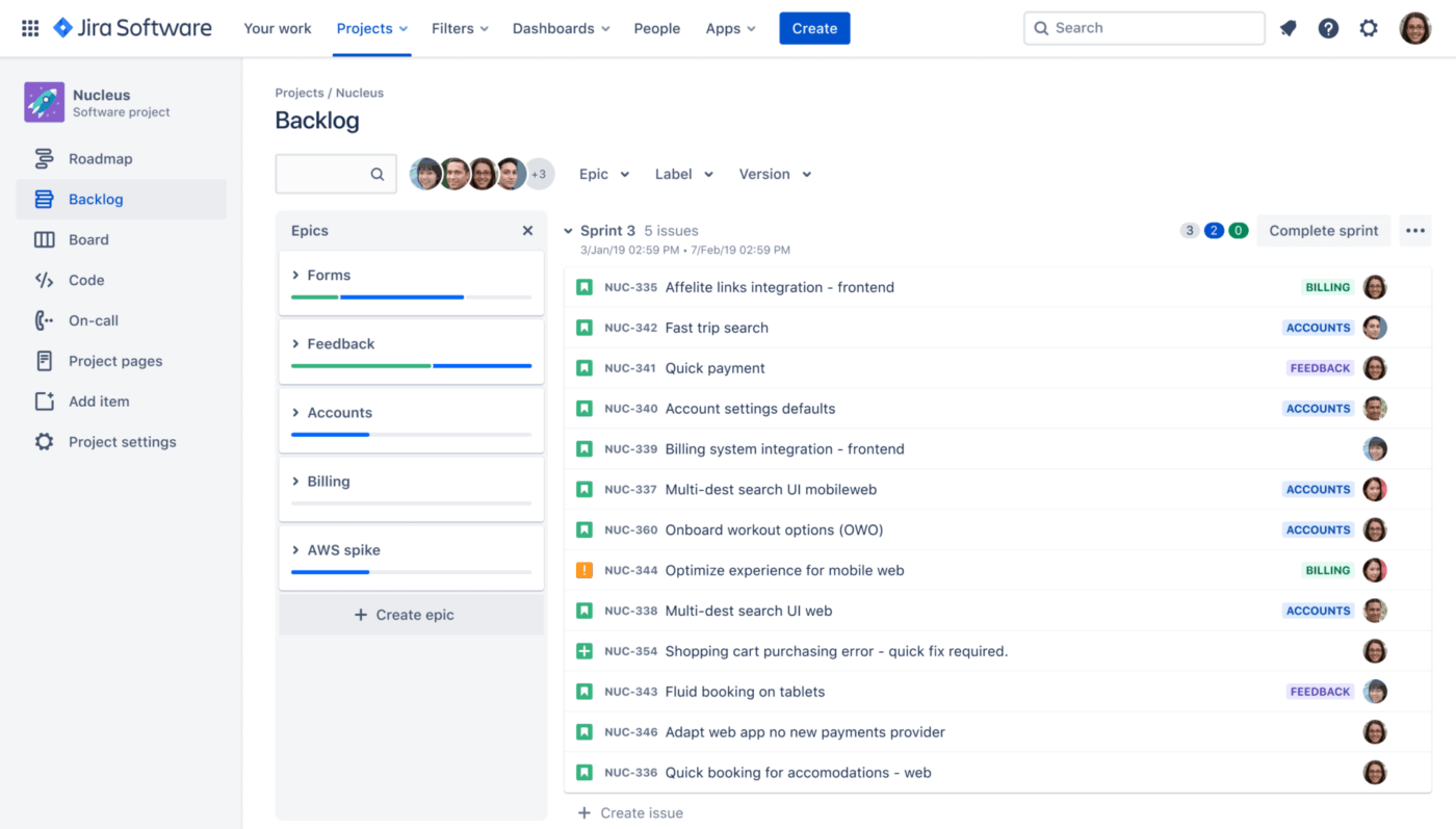 Strumento di definizione delle priorità integrato in Sprint, pensato per i team di ingegneri con Jira