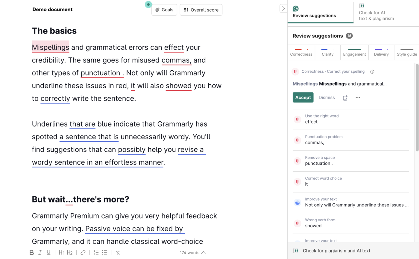 Grammarly is a useful productivity tool that improves your writing