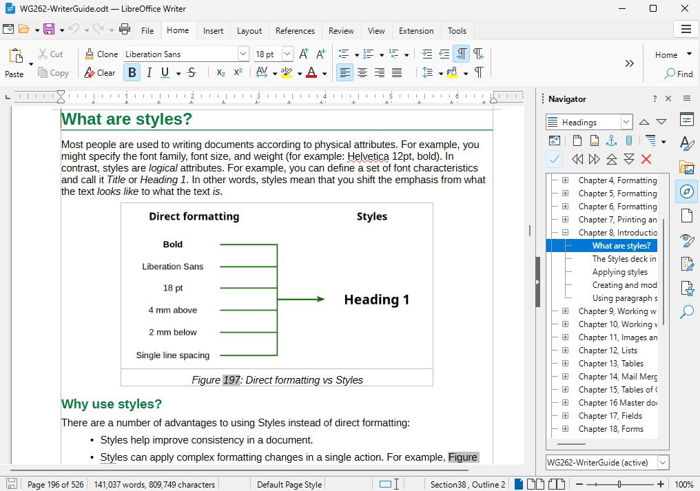 Edit .docx files offline with the LibreOffice Writer