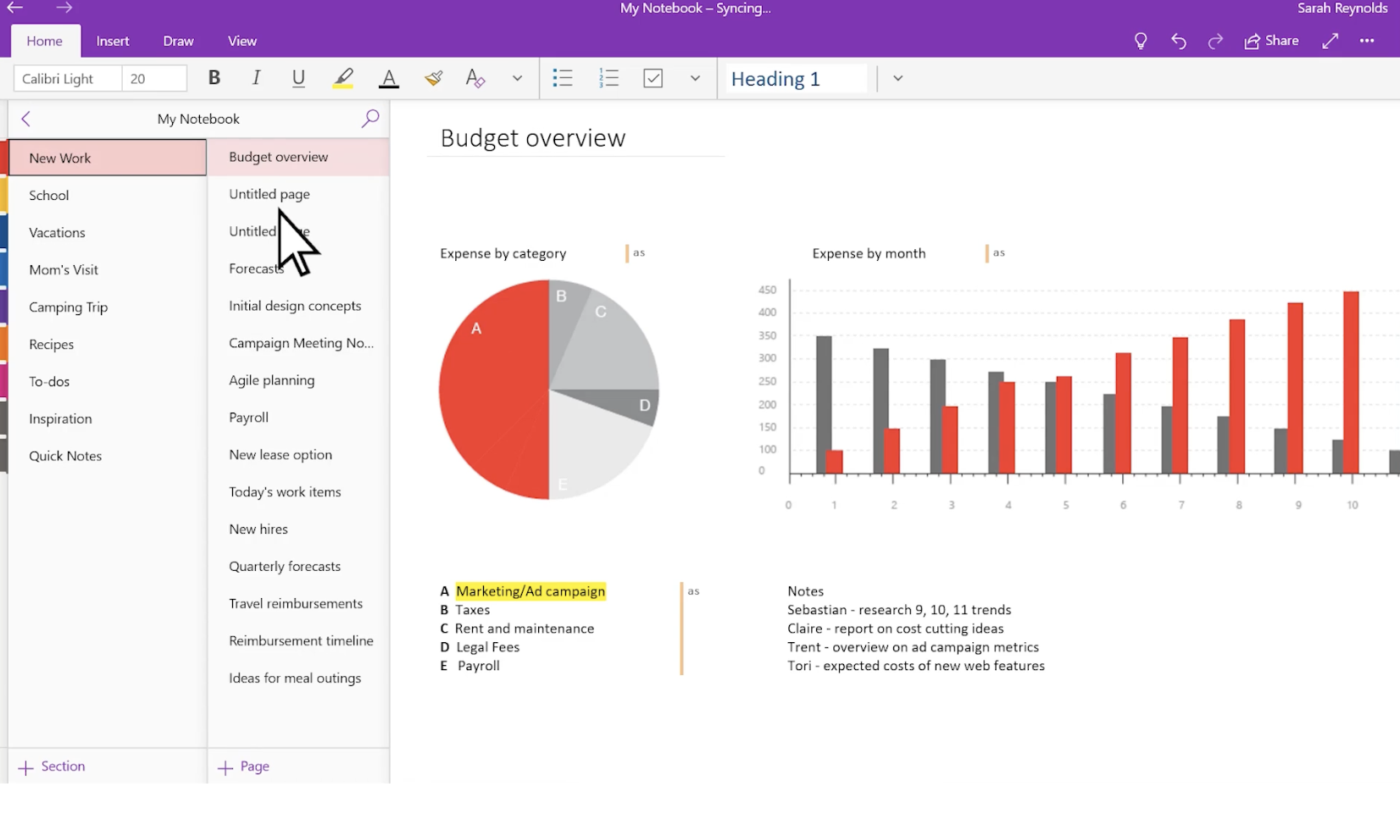 Buat catatan di Microsoft OneNote