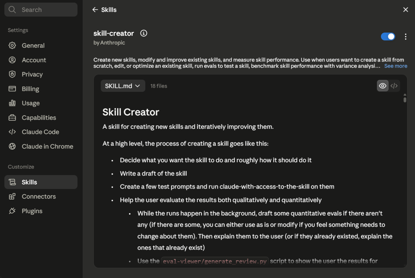 via Claude.ai: Claude Skills for project management