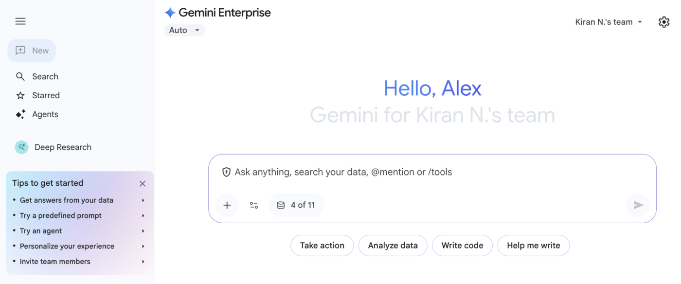 melalui Google Gemini Enterprise: Perangkat Lunak Pencarian Perusahaan