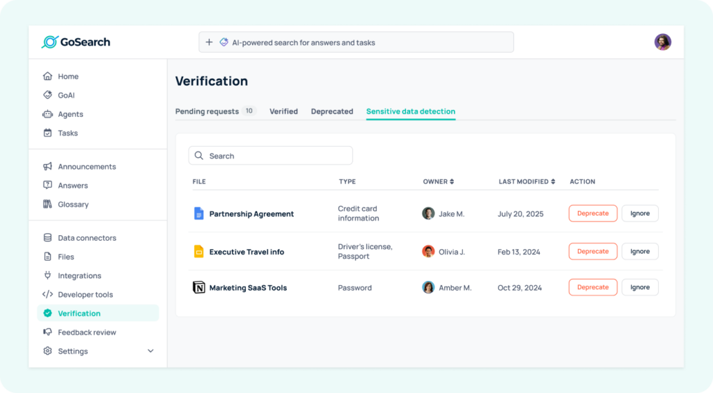 via GoSearch: Enterprise Search Software