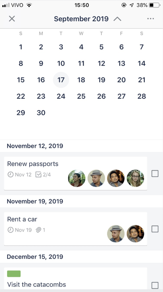 via Trello: iOS project management apps