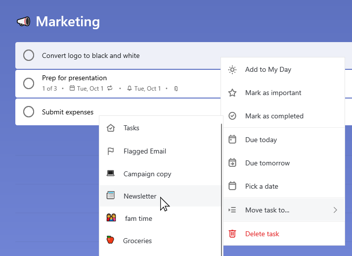 via Microsoft To Do: Best Organization apps