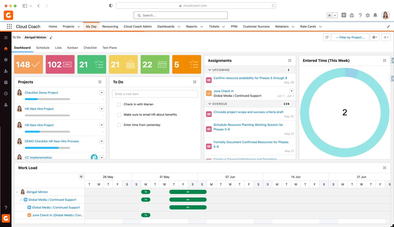 via Cloud Coach: project management software that integrates with Salesforce