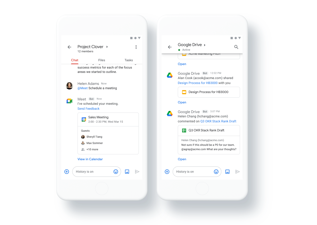 via Google Chat: Pumble alternatives