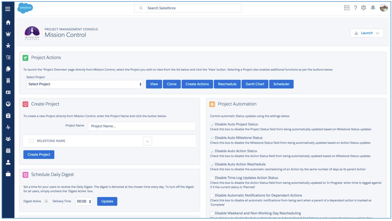 via Mission Control: project management software that integrates with Salesforce