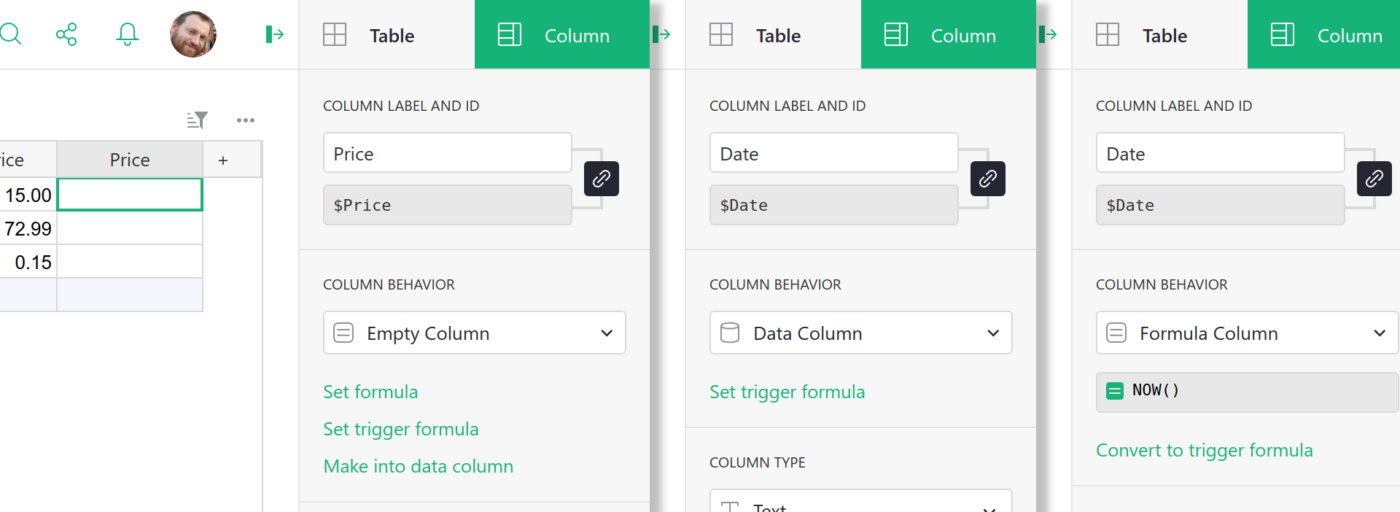 Grist formula editor: Airtable alternative