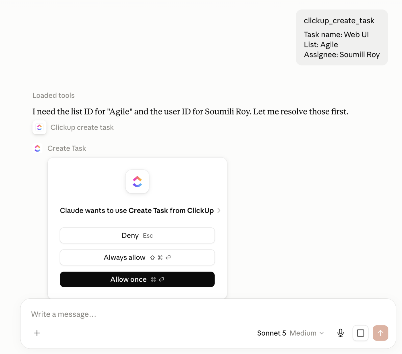 Create tasks, docs, plans, and so much more with ClickUp MCP