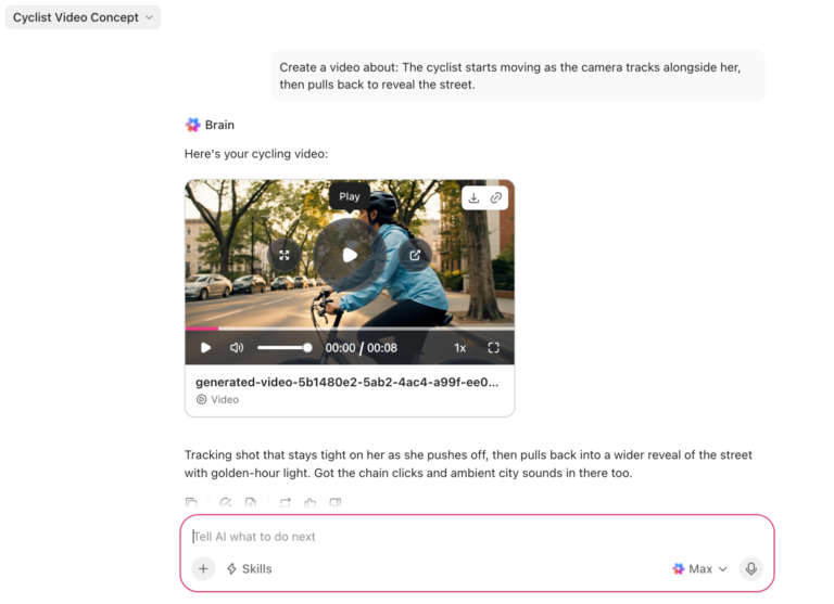 Create image and video assets with ClickUp Brain