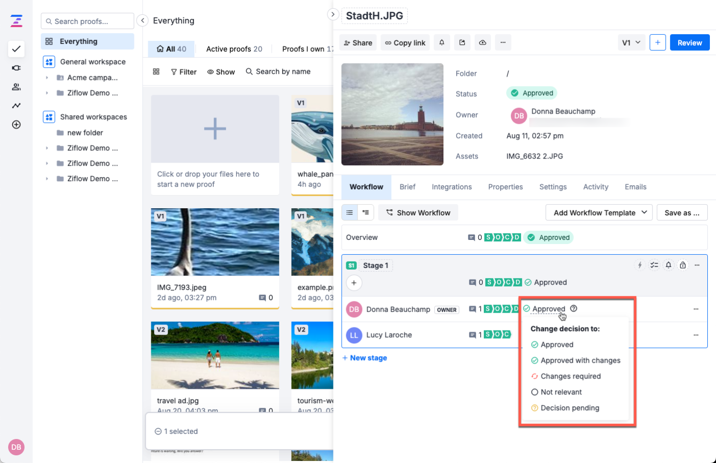 via Ziflow: Creative Approval Software