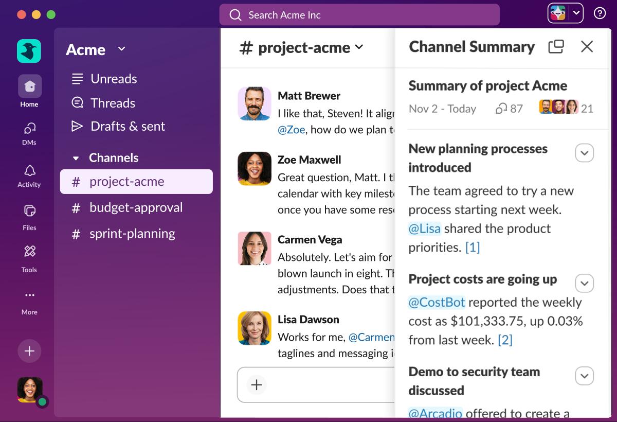 Slack chat: pumble alternative