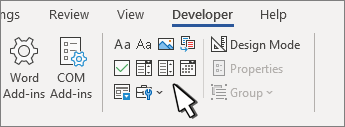 via Microsoft: how to create a fillable form in word