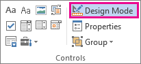Design Mode in Microsoft Word: how to create a fillable form in word