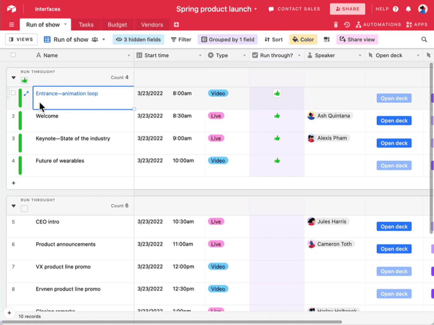 via Airtable