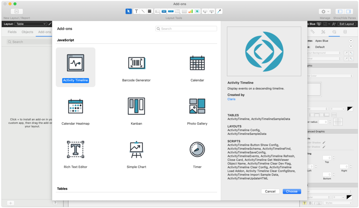 via Claris FileMaker