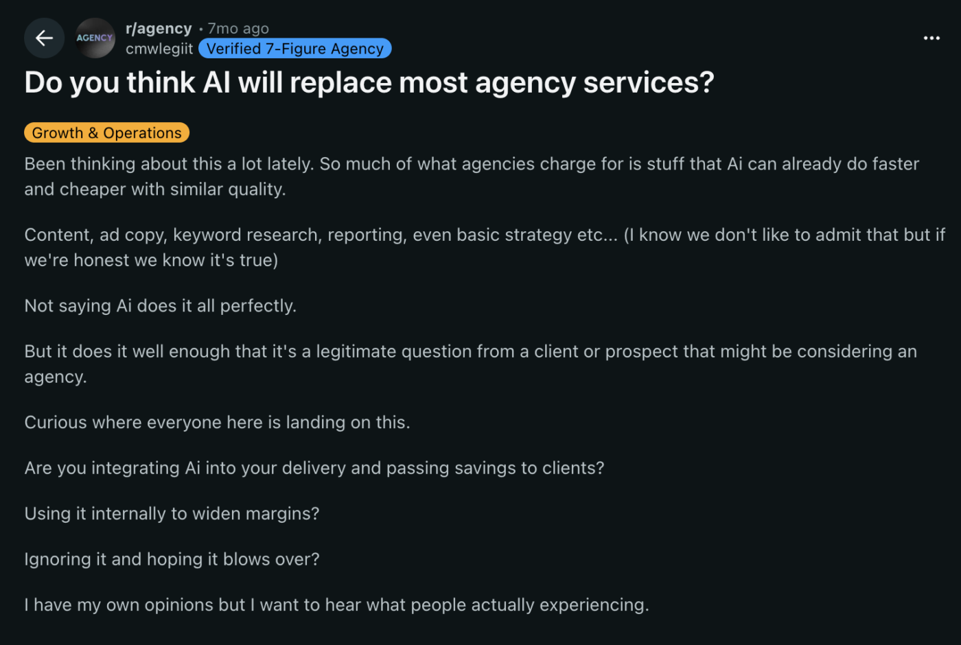 via Reddit: Marketing Agency Productivity