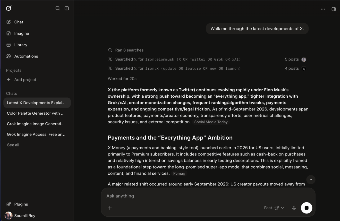 via Grok: ChatGPT Alternatives