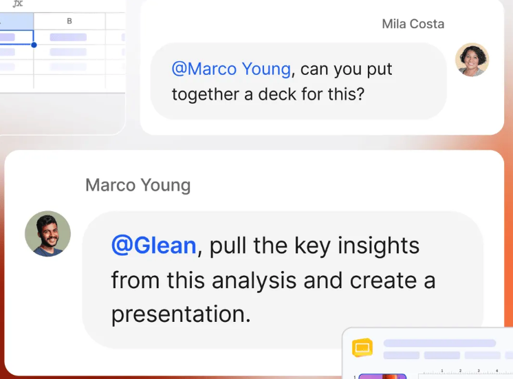 Glean Assistant answering a question with cited sources from connected company apps_Dropbox Dash Alternatives