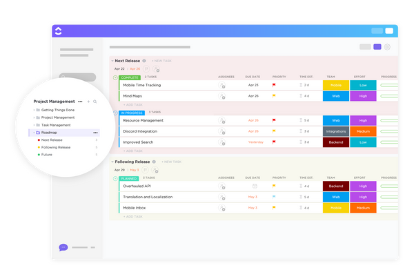 ClickUp™ Project Management for Teams of all Types