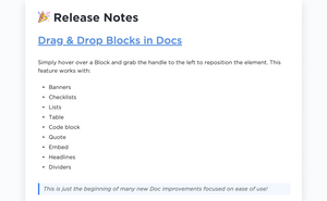 Release Notes Template By Clickup