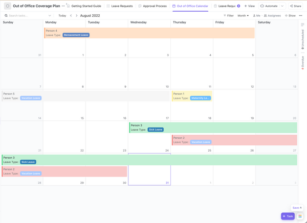  Out Of Office Coverage Plan Template By ClickUp 