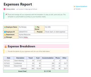 ClickUp™ Templates for Finance Accounting