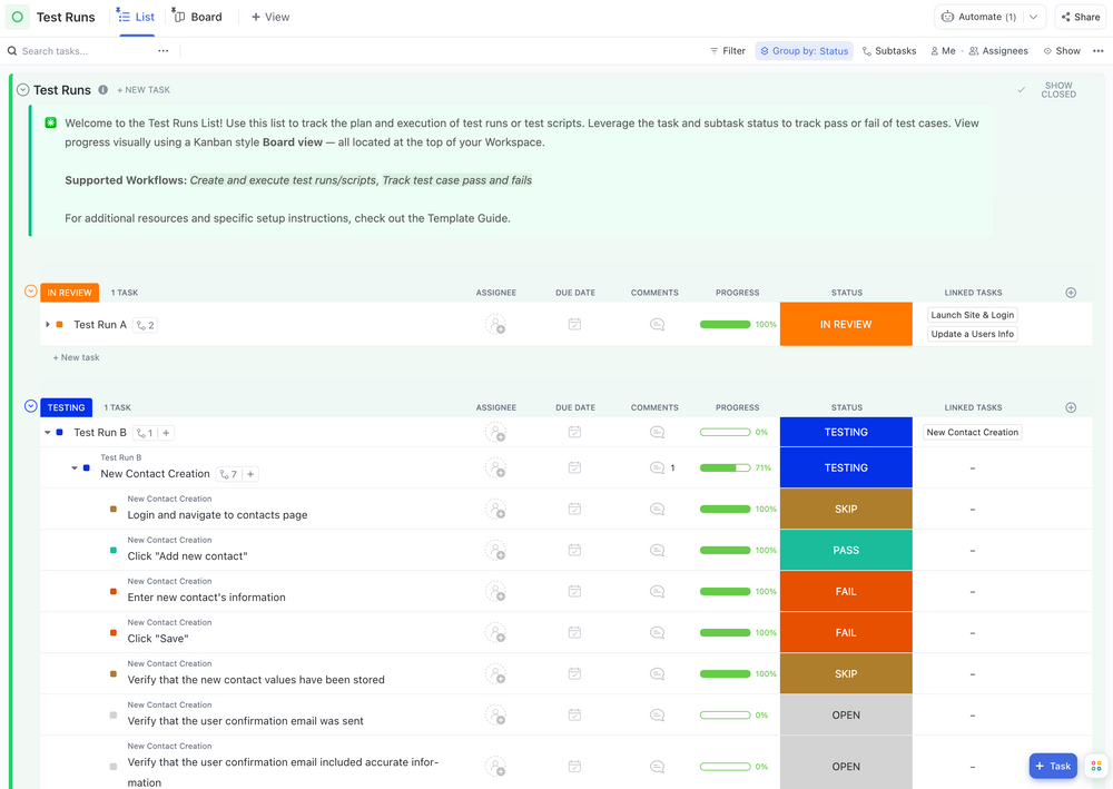 Agile Scrum Management | Template by ClickUp™