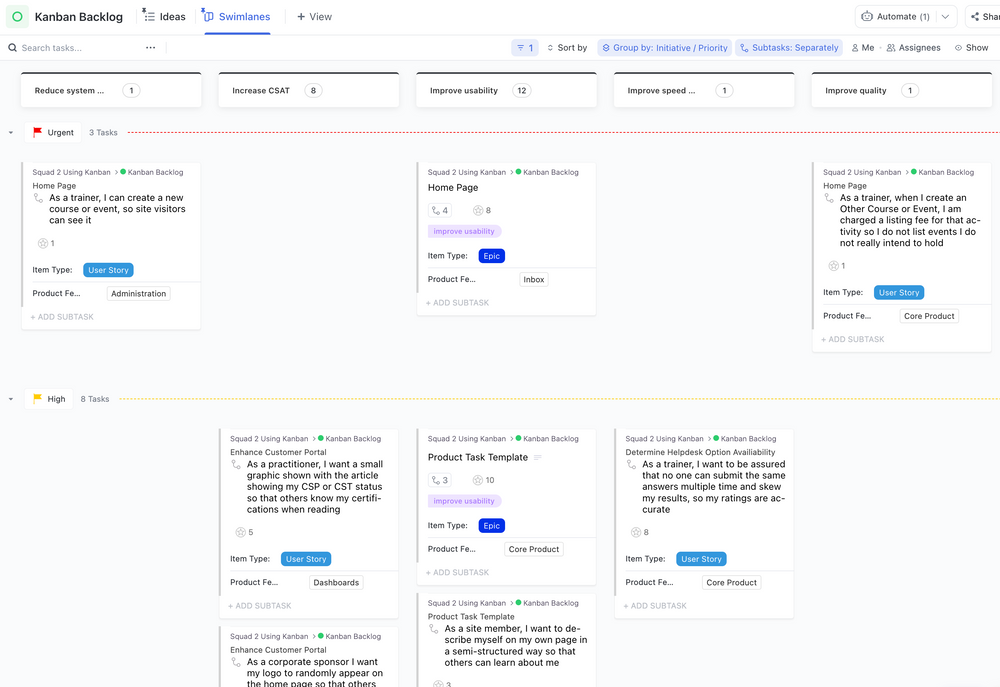 Software Development | Template by ClickUp™