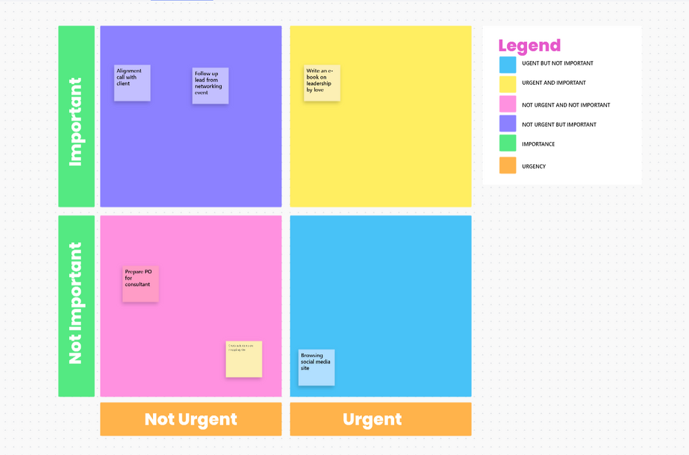 Urgent Important Matrix Template by ClickUp™