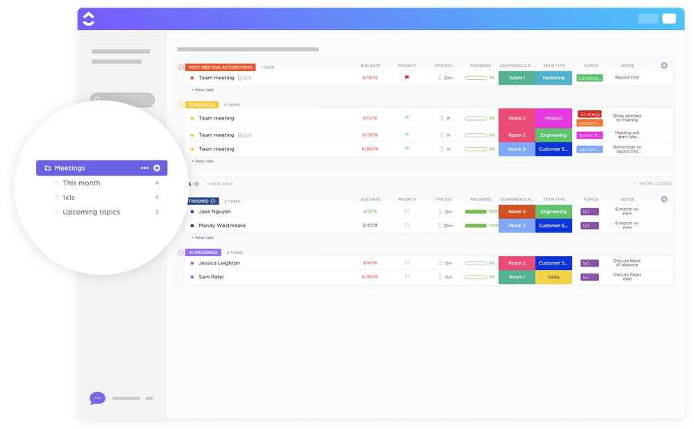 Clickup Meeting Agenda Template