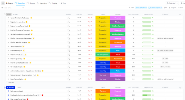 Conference Management | Template by ClickUp™