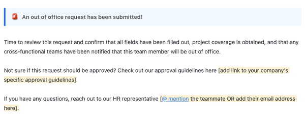 Out Of Office Coverage Plan Task Template By ClickUp 