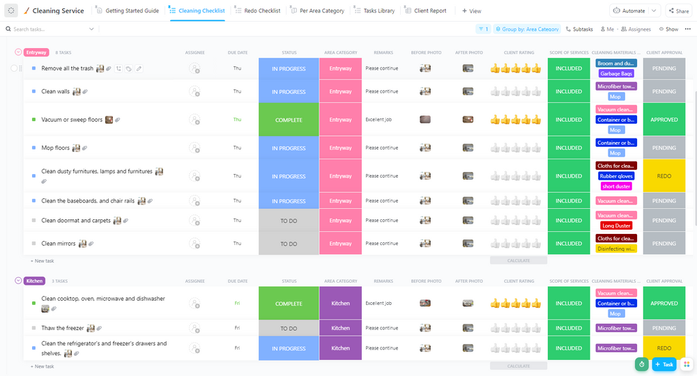 Cleaning Service Template by ClickUp™