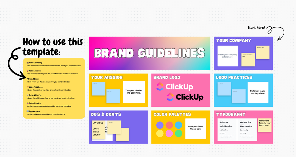 Brand Guidelines | Template By ClickUp™