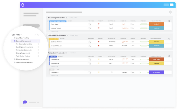 Contract Management | Template by ClickUp™