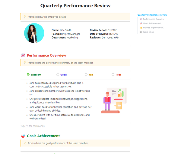 Quarterly Performance Review 