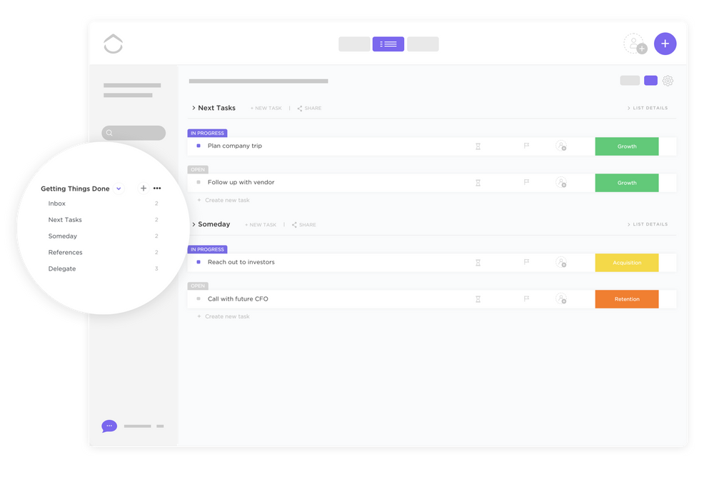 Getting Things Done Template by ClickUp™