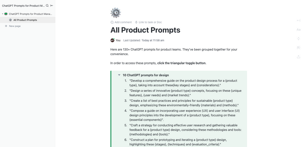 ChatGPT Prompts For User Stories | Template by ClickUp™