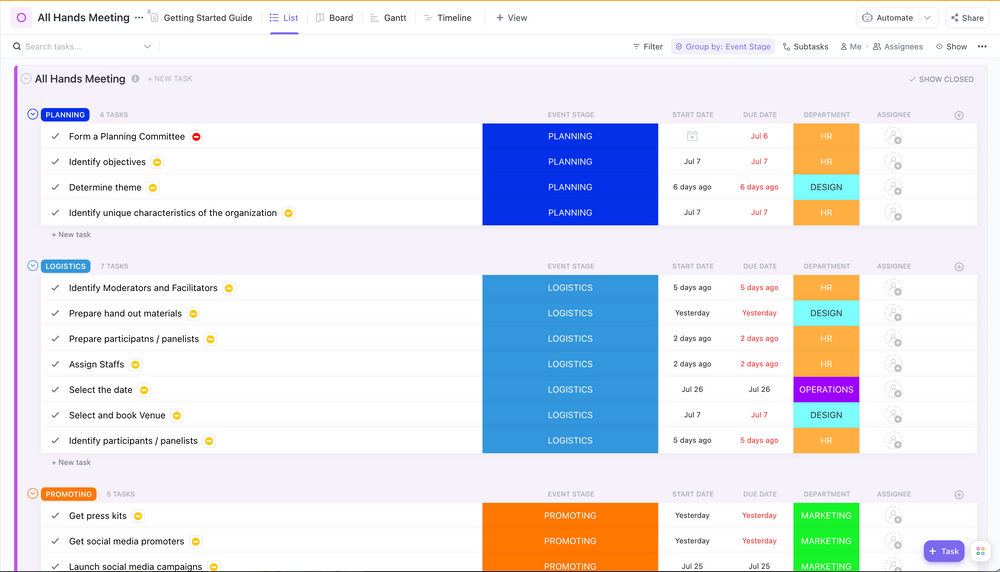 Clickup™ Templates For Operations