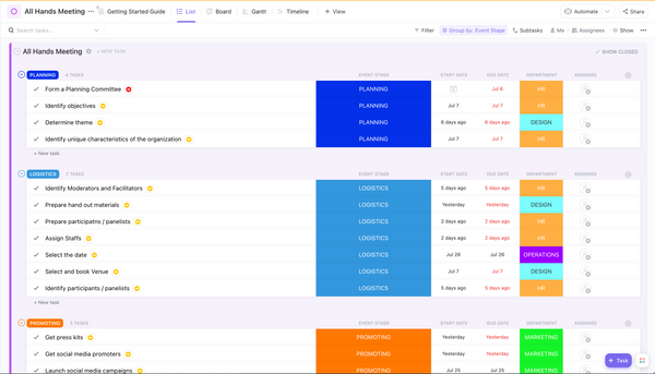 ClickUp™ Templates for Operations