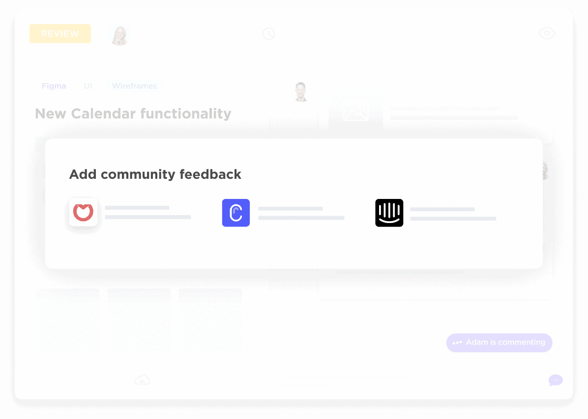 Add community feedback to feature tasks.