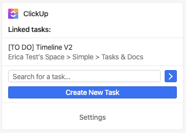 Link ClickUp tasks