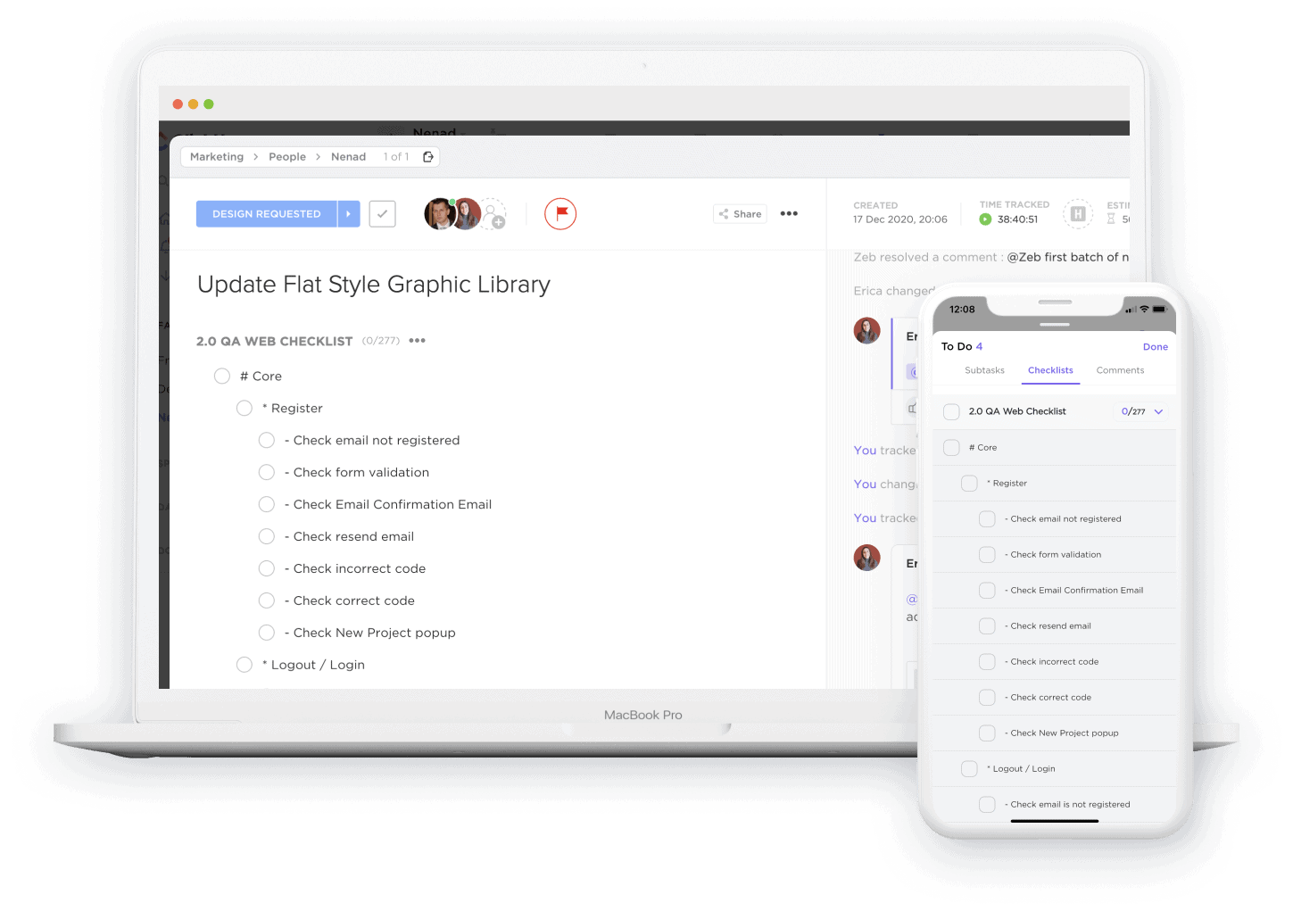 Manage your to-do's from anywhere.