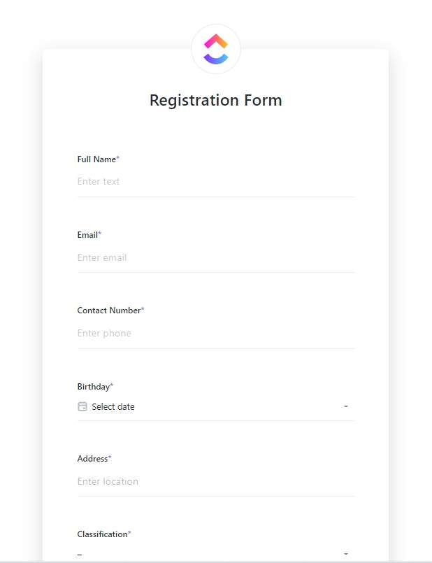 With the help of a registration form, planning your upcoming events such as training, seminars, workshops, or classes will be simpler. The Form Template is a generic registration form that you can use to collect information from the attendees or users who will be your core demographic.