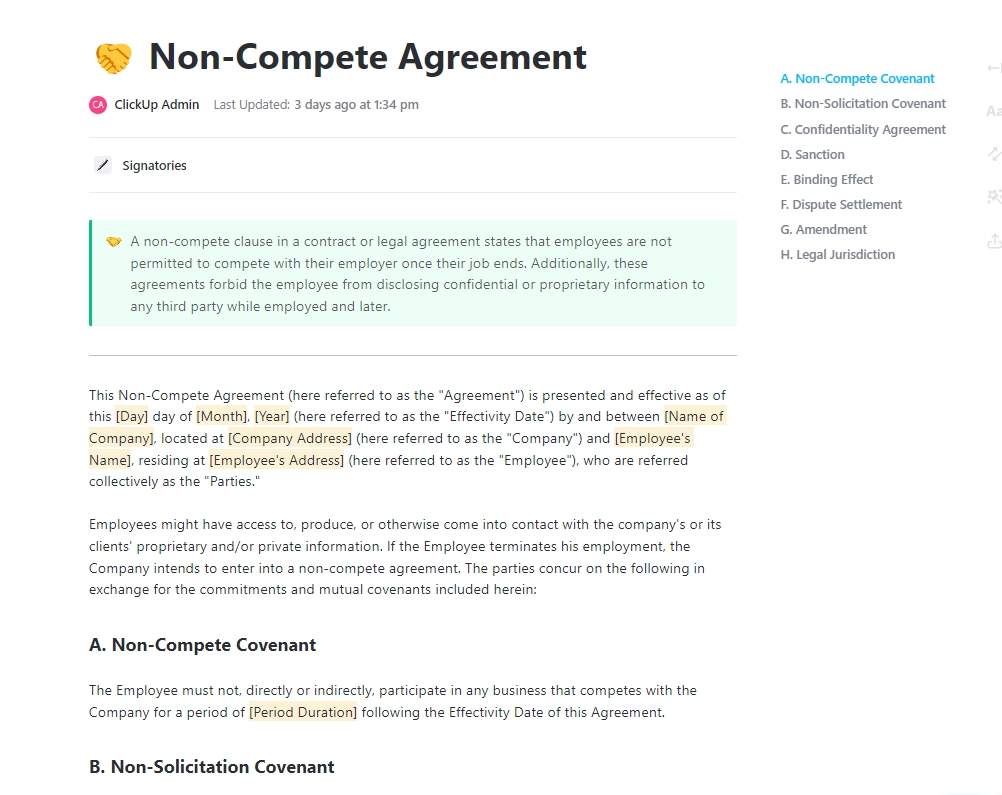 A non-compete clause in a contract or legal agreement states that employees are not permitted to compete with their employer once their job ends. Additionally, these agreements forbid the employee from disclosing confidential or proprietary information to any third party while employed and later.